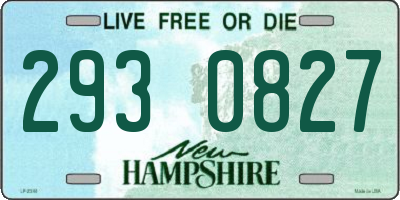 NH license plate 2930827