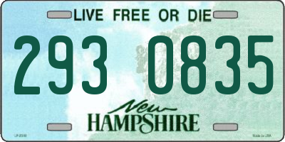 NH license plate 2930835