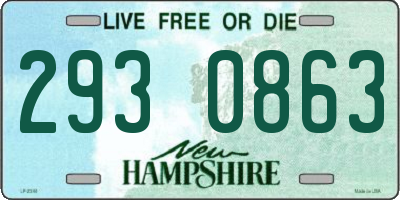 NH license plate 2930863