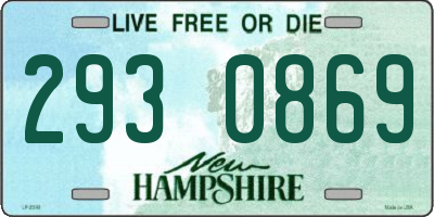 NH license plate 2930869