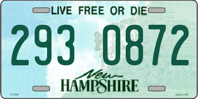 NH license plate 2930872