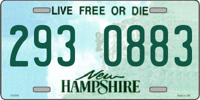 NH license plate 2930883