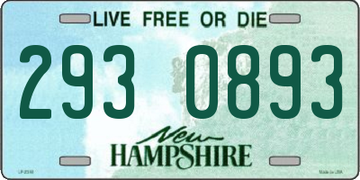 NH license plate 2930893
