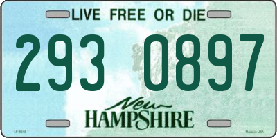 NH license plate 2930897