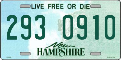 NH license plate 2930910