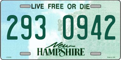 NH license plate 2930942