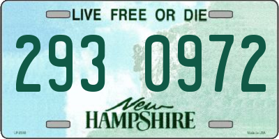 NH license plate 2930972