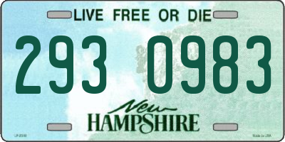 NH license plate 2930983