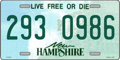 NH license plate 2930986