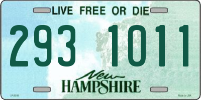 NH license plate 2931011