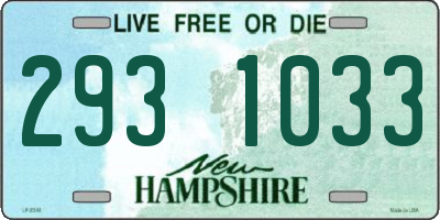 NH license plate 2931033