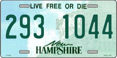 NH license plate 2931044