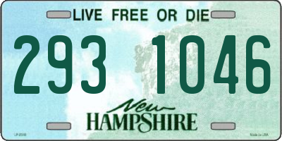 NH license plate 2931046