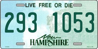 NH license plate 2931053