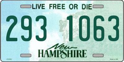 NH license plate 2931063