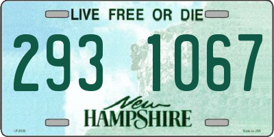 NH license plate 2931067