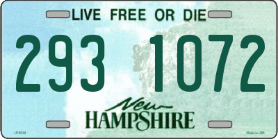 NH license plate 2931072