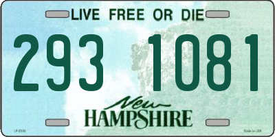 NH license plate 2931081
