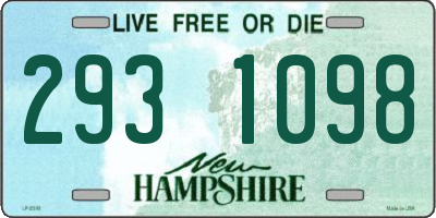 NH license plate 2931098