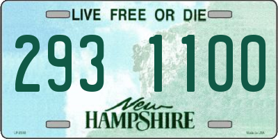 NH license plate 2931100