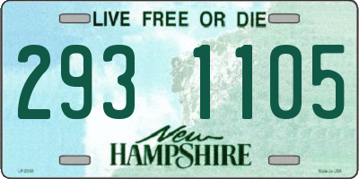NH license plate 2931105