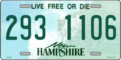 NH license plate 2931106