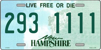 NH license plate 2931111
