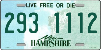 NH license plate 2931112