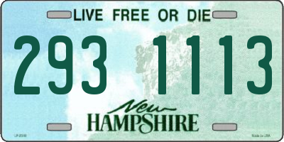 NH license plate 2931113