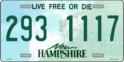 NH license plate 2931117