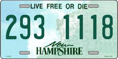NH license plate 2931118