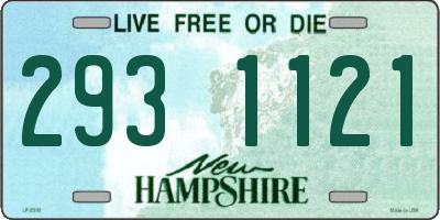 NH license plate 2931121