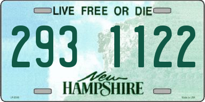 NH license plate 2931122