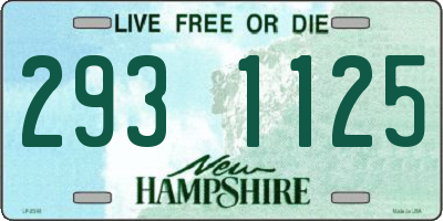 NH license plate 2931125