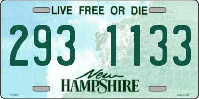 NH license plate 2931133