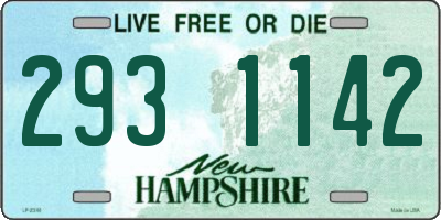 NH license plate 2931142