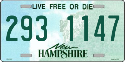 NH license plate 2931147