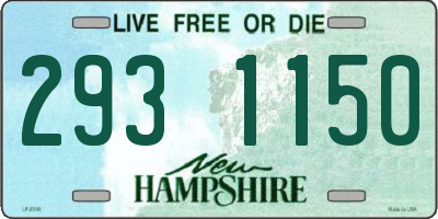 NH license plate 2931150