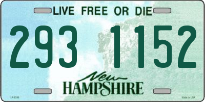 NH license plate 2931152