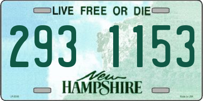 NH license plate 2931153