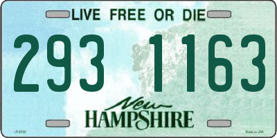 NH license plate 2931163