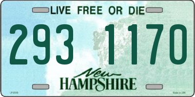 NH license plate 2931170