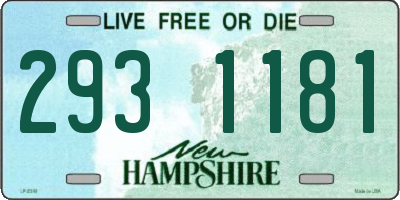 NH license plate 2931181