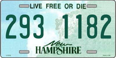 NH license plate 2931182