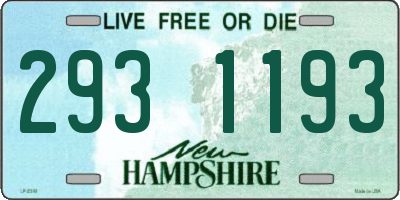 NH license plate 2931193