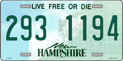 NH license plate 2931194