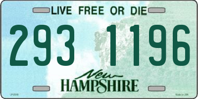 NH license plate 2931196