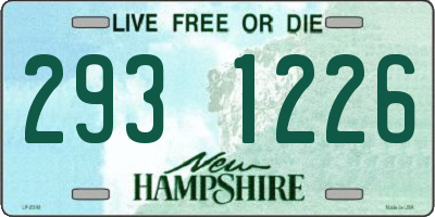 NH license plate 2931226