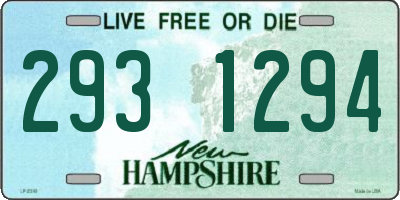 NH license plate 2931294