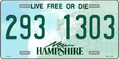 NH license plate 2931303